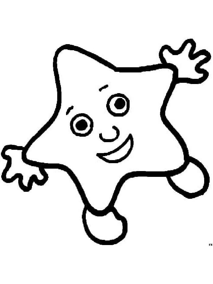 Stella Stampabile Gratis da colorare