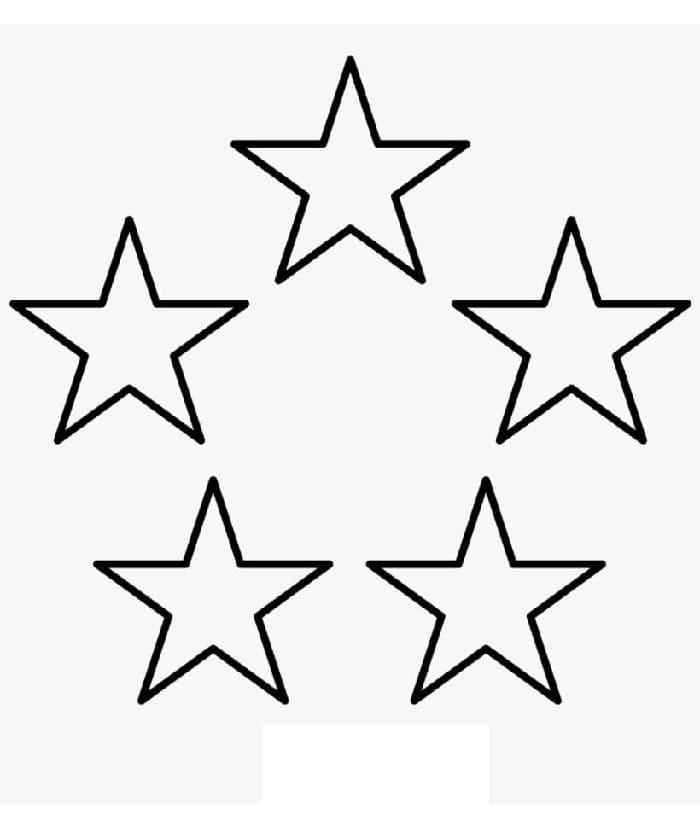 Stella Stampabile Gratuito da colorare