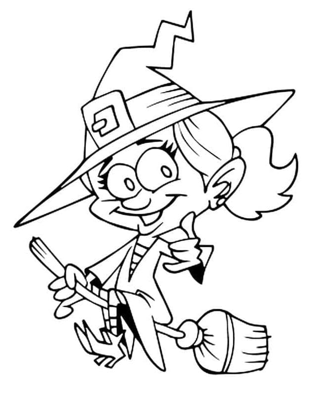 Strega Cattiva da colorare