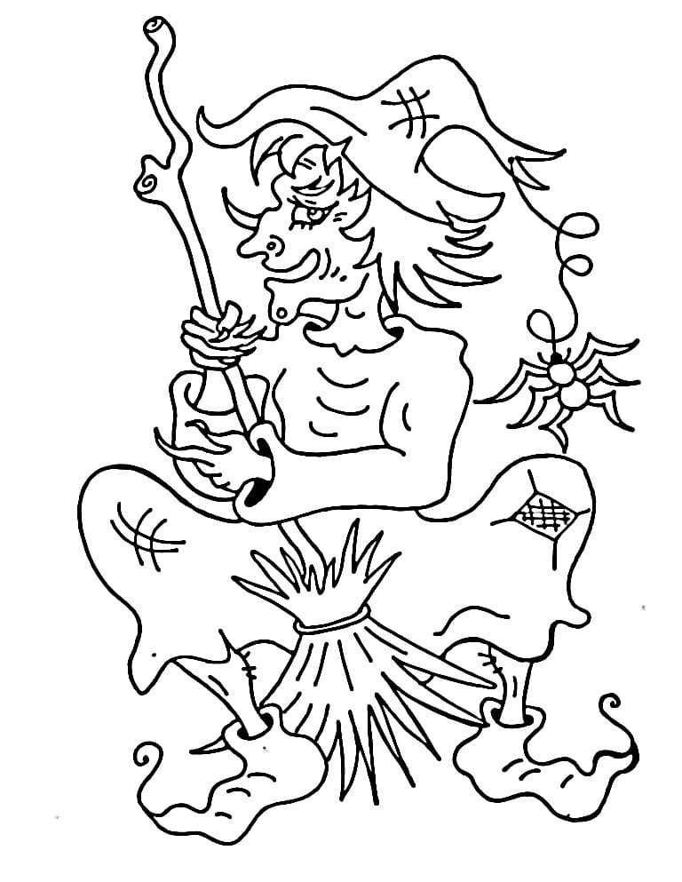 Strega Stupenda da colorare