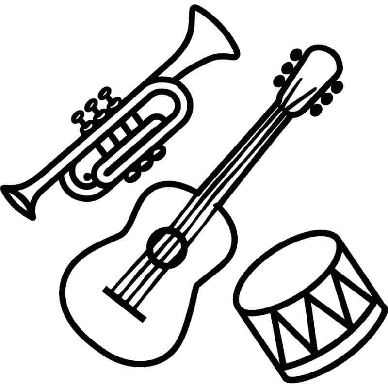 Strumenti Musicali (29) da colorare