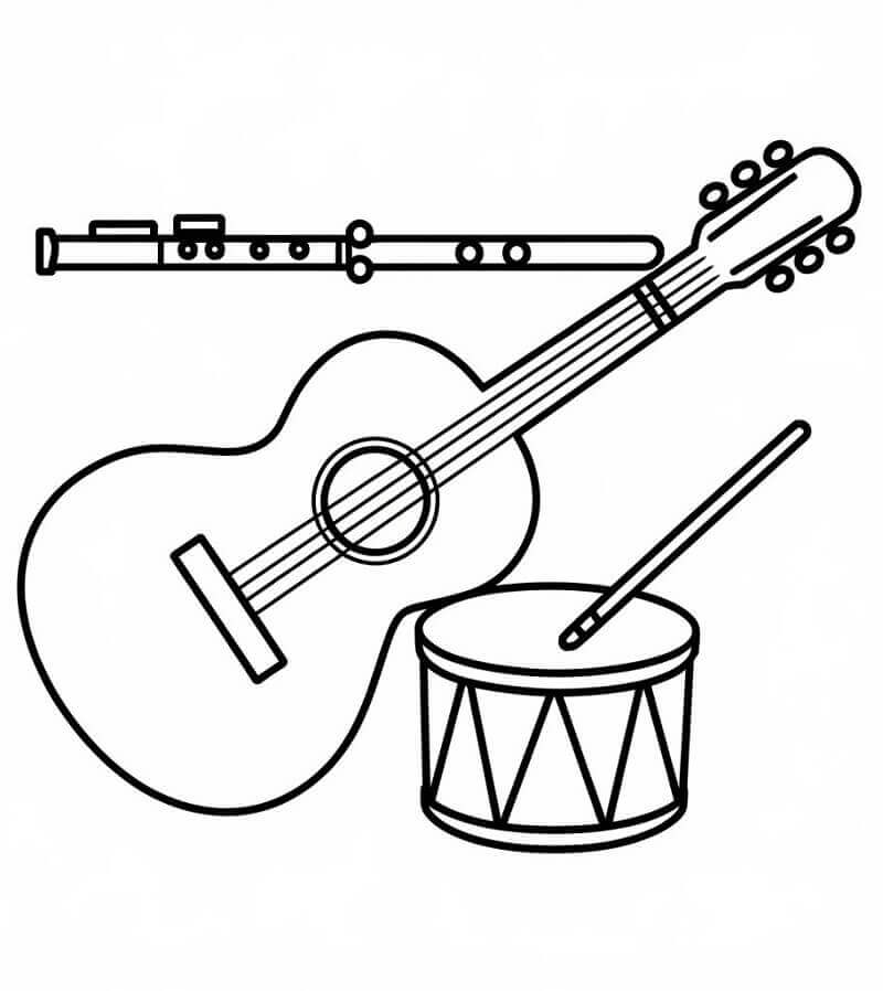 Strumenti Musicali (42) da colorare