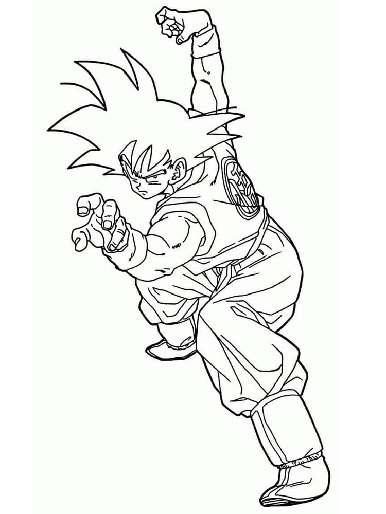 Super Saiyan Son Goku da colorare