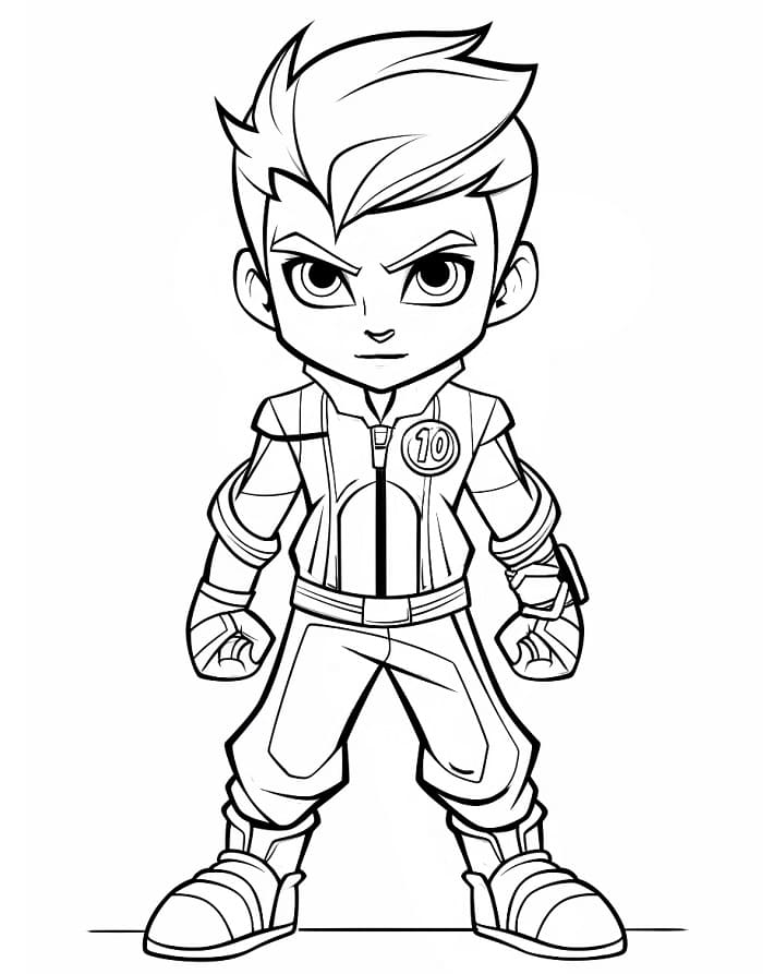 Supereroe Ben 10 da colorare