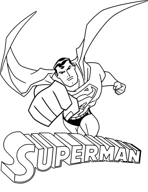 Superman Fantastico da colorare
