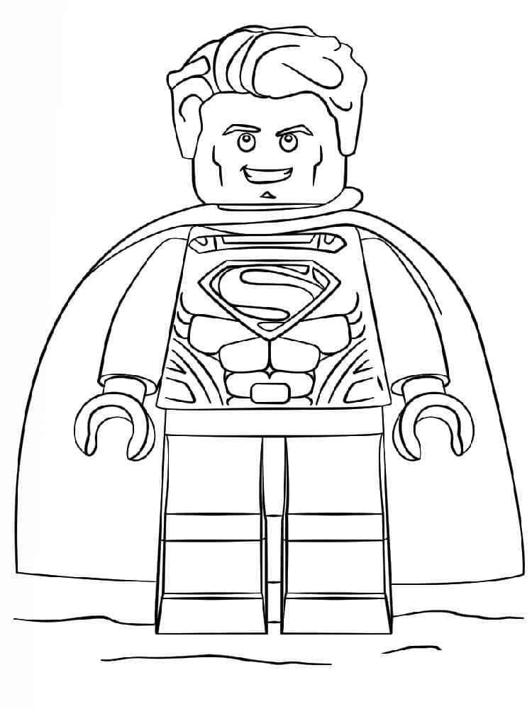 Superman Lego da colorare