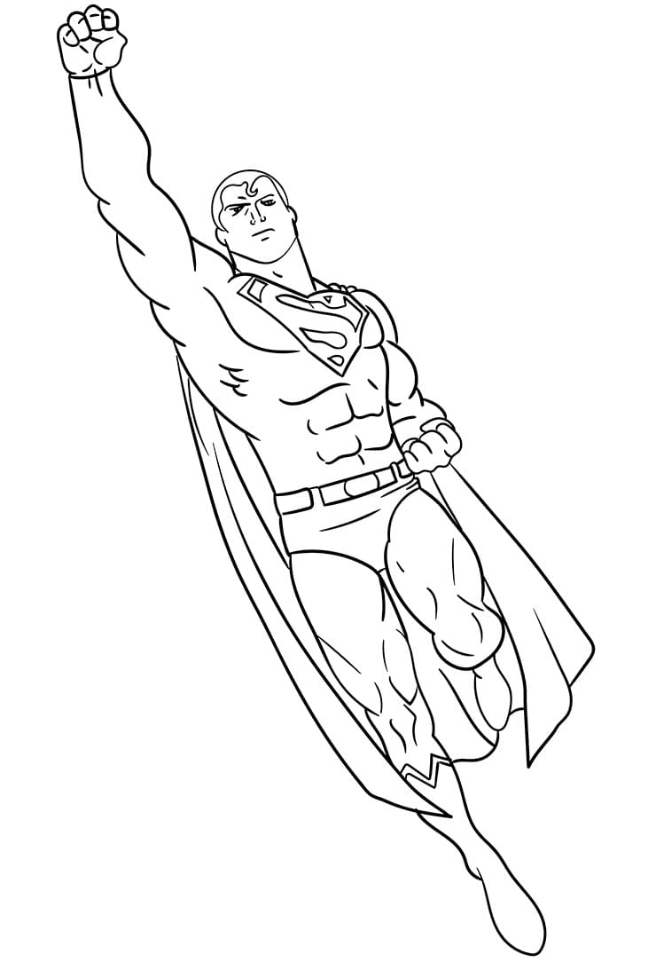 Superman Stupendo da colorare