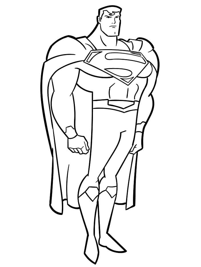 Superman animato da colorare