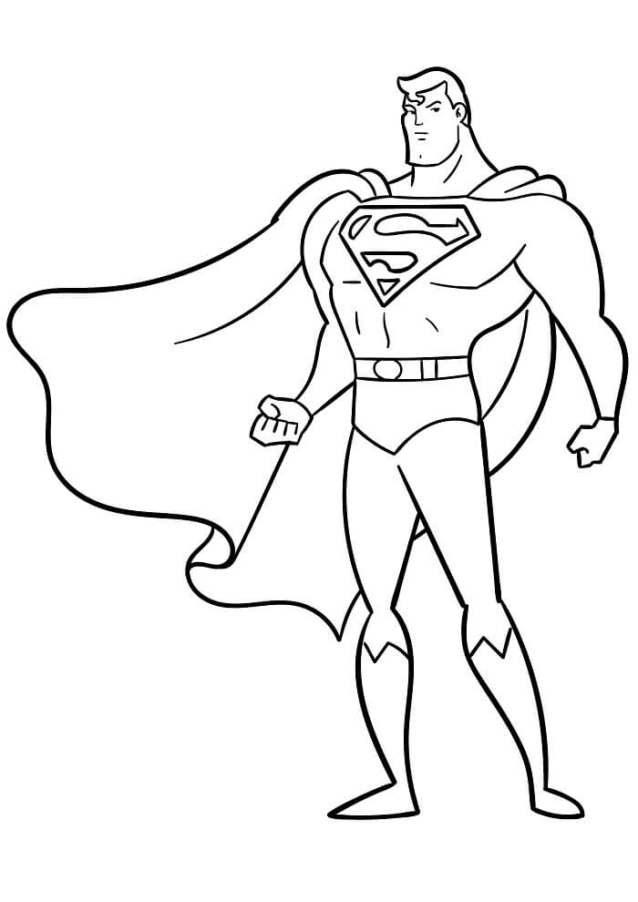 Superman per Bambini di 1 Anno da colorare