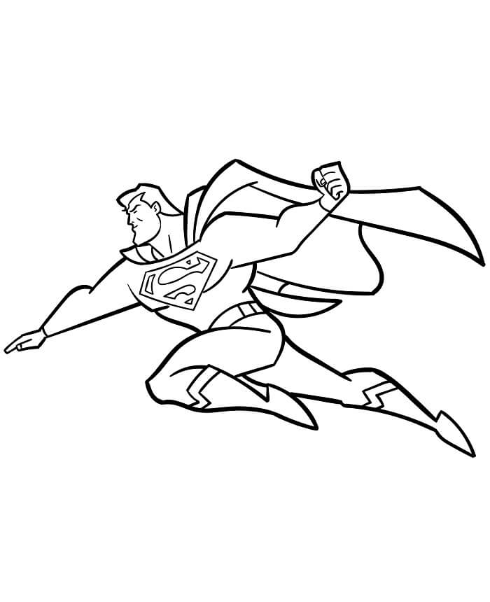 Superman per Bambini di 2 Anni da colorare