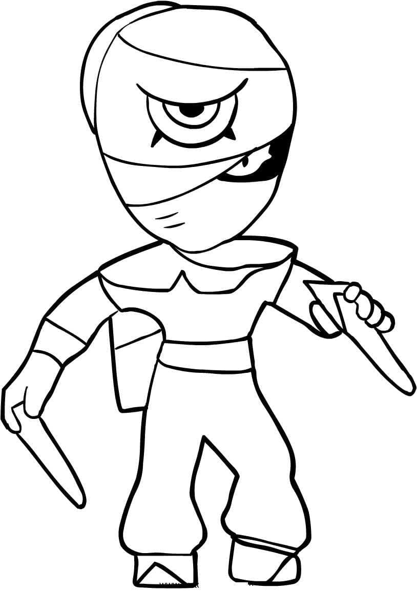 Tara Brawl Stars da colorare