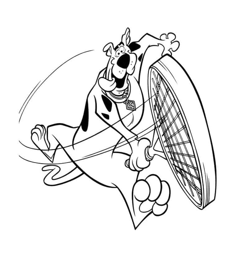 Tennis Stampabile Libera da colorare