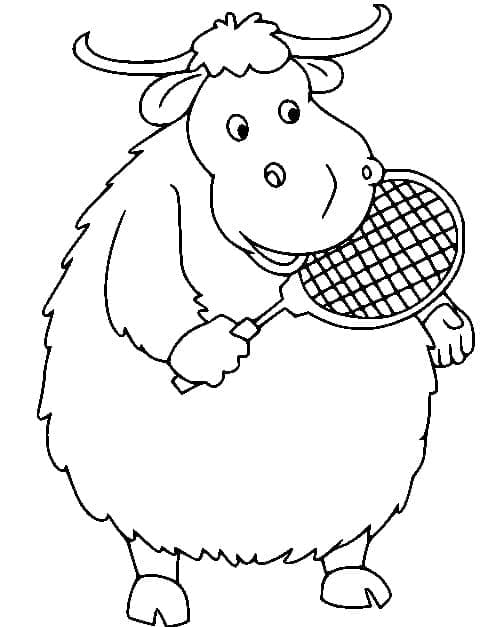 Tennis per Bambini di 4 Anni da colorare