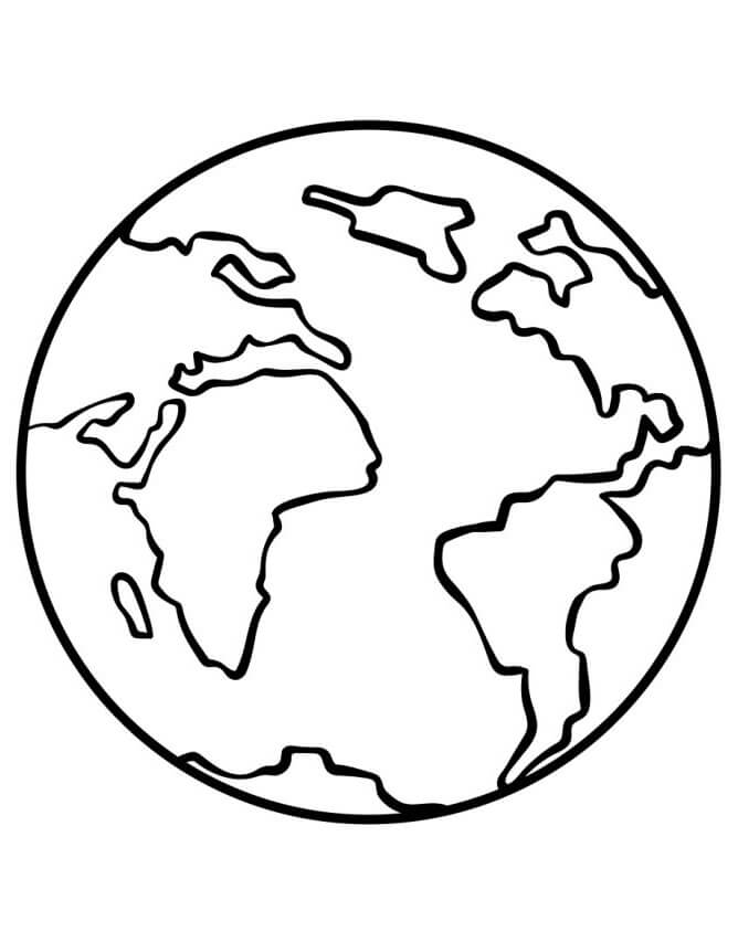 Terra Gratuita per Bambini da colorare