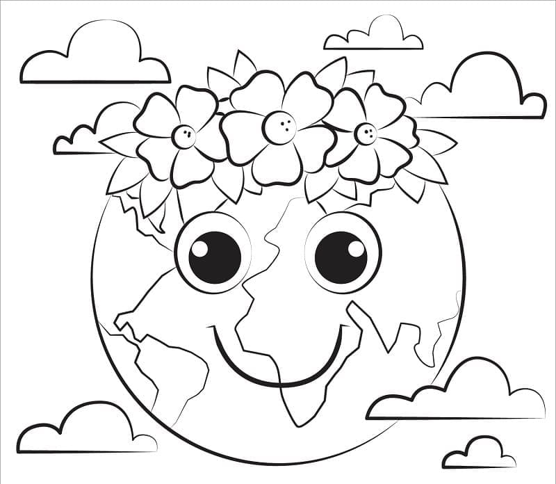 Terra Simpatica da colorare