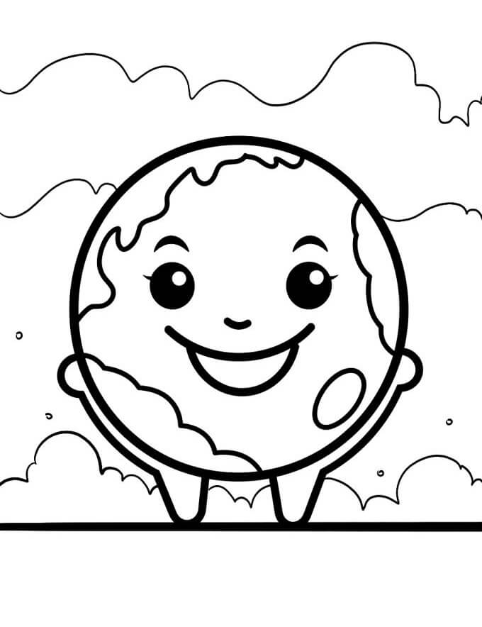 Terra Stampabile per Bambini da colorare