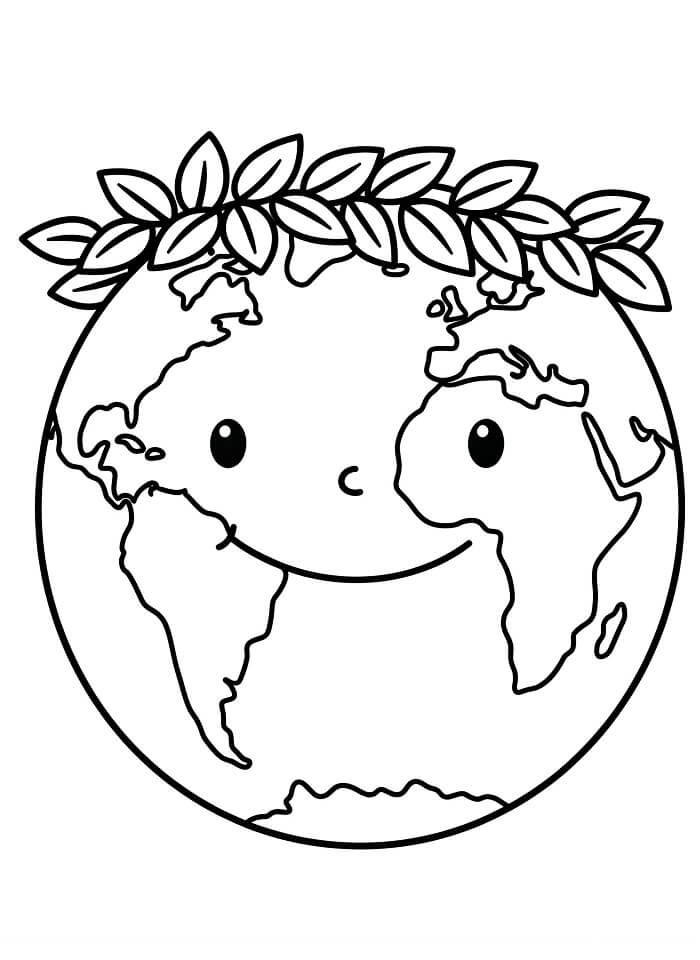 Terra per Stampare da colorare