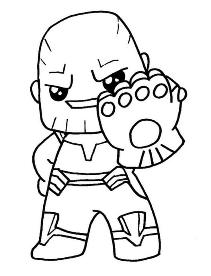 Thanos Gratuito da Stampare da colorare