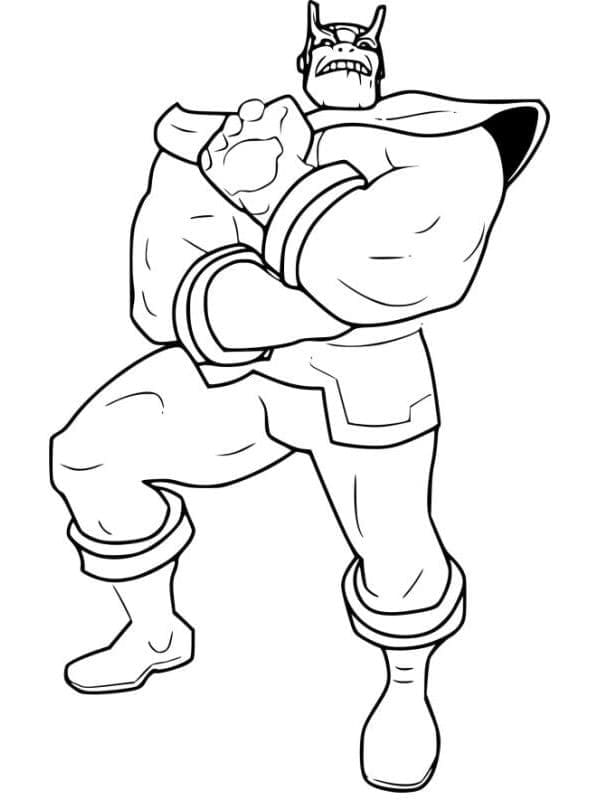 Thanos Gratuito da colorare