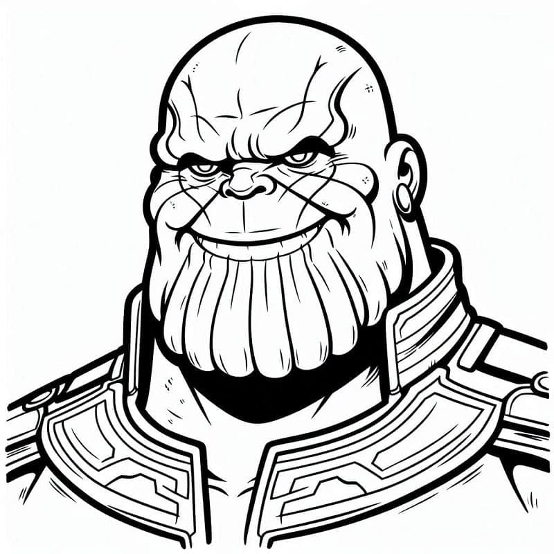 Thanos Malvagio da colorare