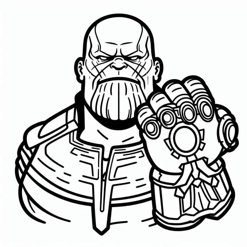 Thanos Marvel da colorare