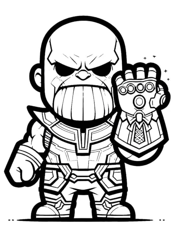 Thanos Stampabile Gratis da colorare