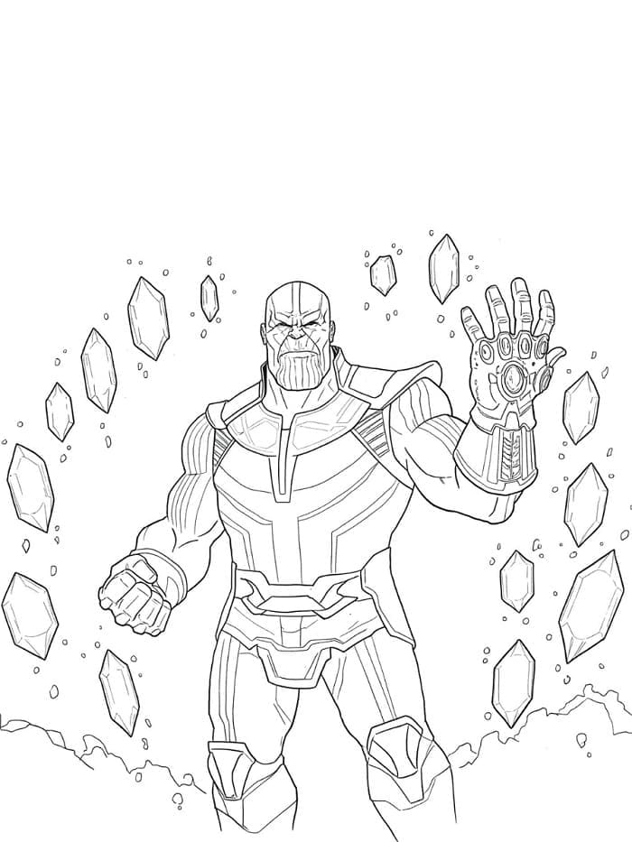 Thanos a Costo Zero da colorare