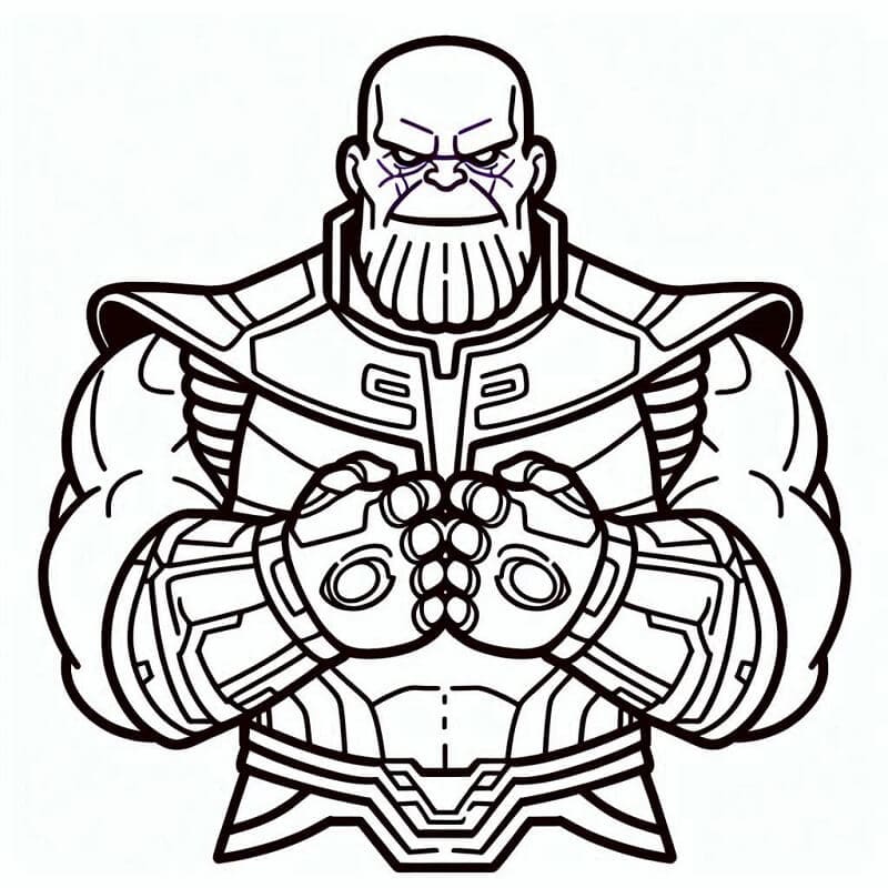 Thanos per Bambini da colorare