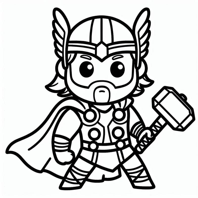 Thor Gratis da colorare