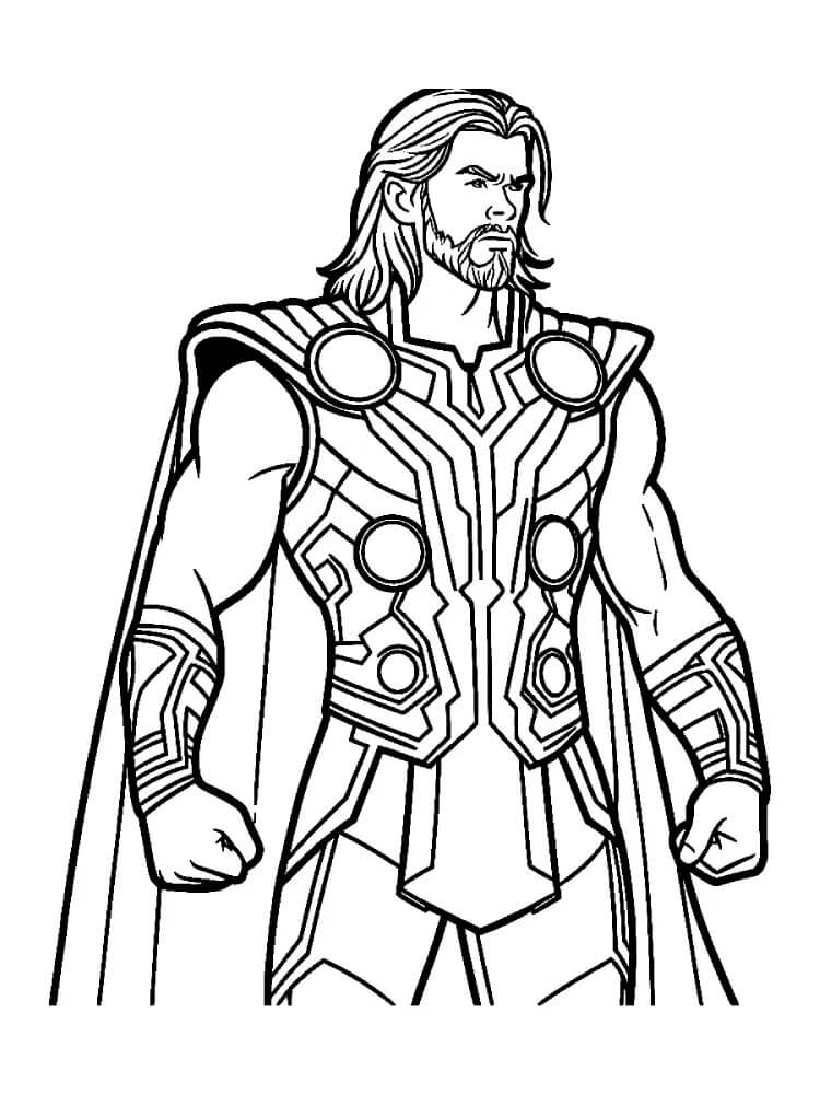 Thor Gratuito da Stampare da colorare