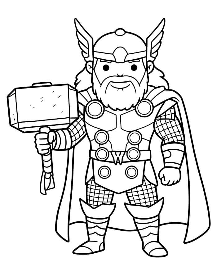 Thor Stampabile da colorare