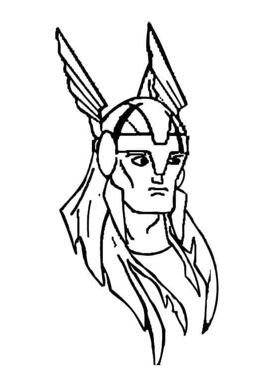 Thor Supereroe da colorare
