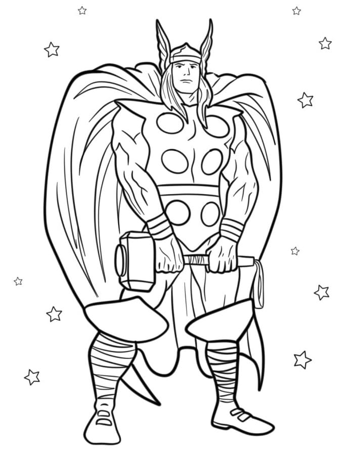 Thor a Costo Zero da colorare