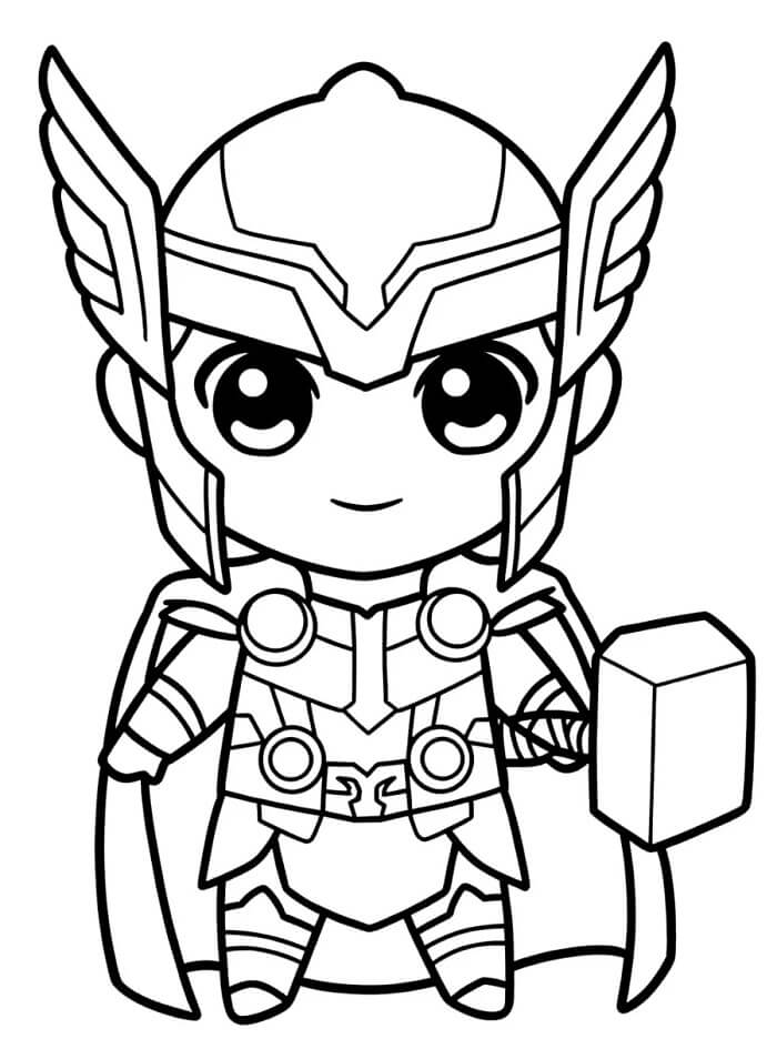 Thor da Stampare da colorare
