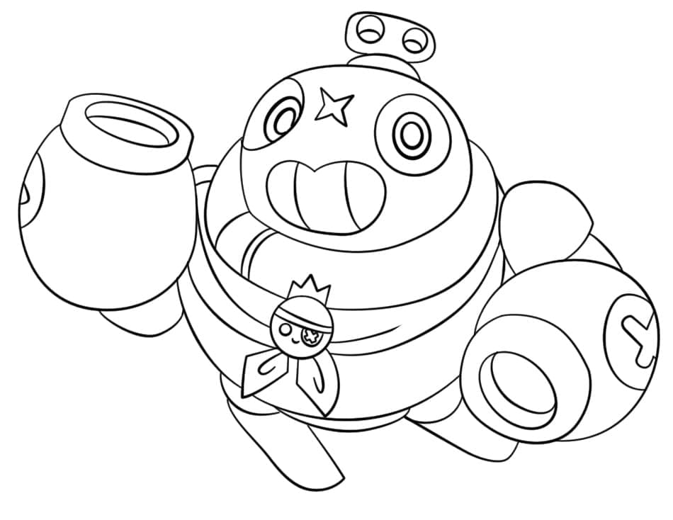 Tick Brawl Stars da colorare