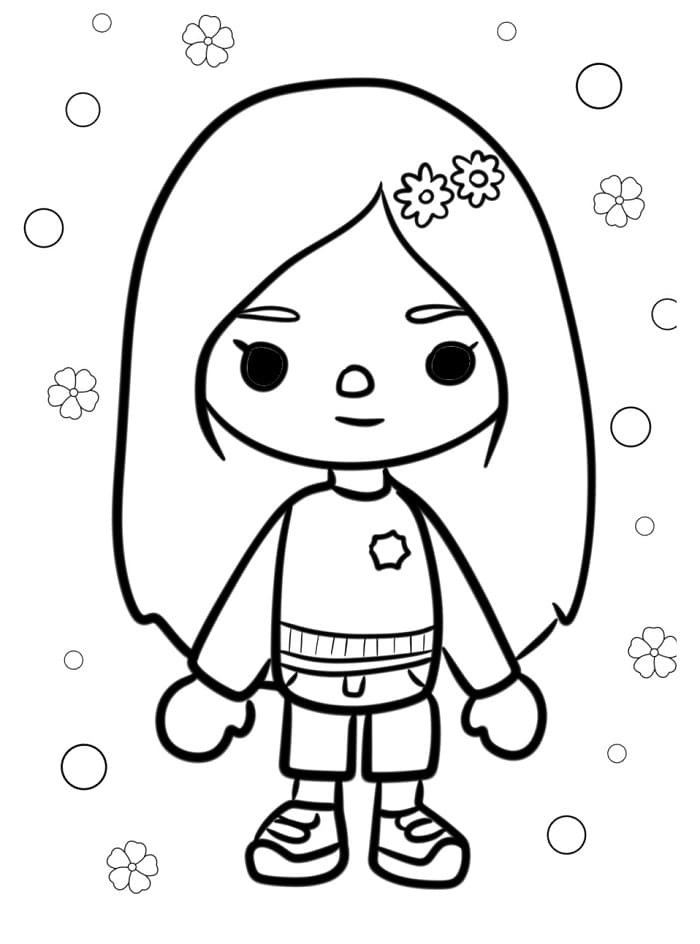 Toca Boca Base da colorare