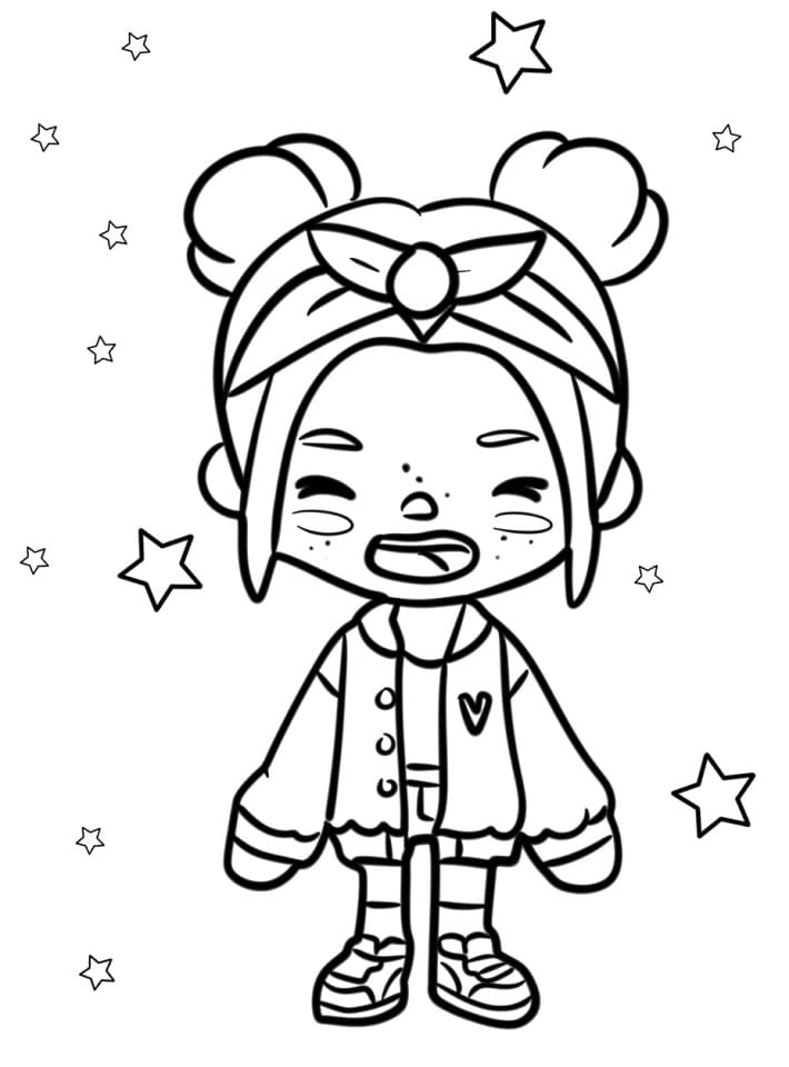 Toca Boca Gratis Stampabile da colorare