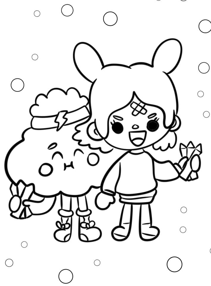 Toca Boca Incantevole da colorare