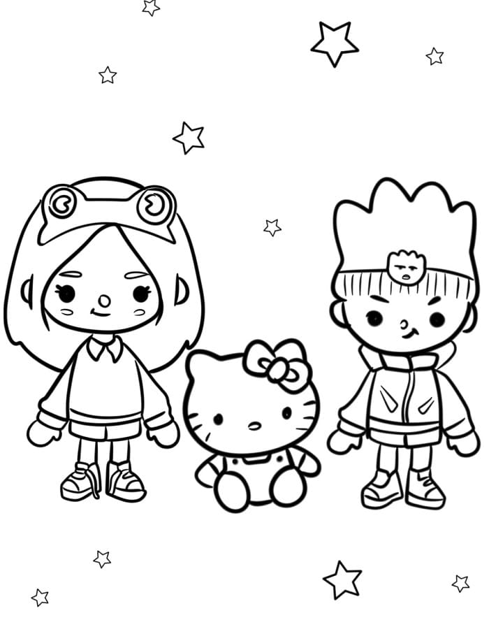 Toca Boca Molto Semplice da colorare