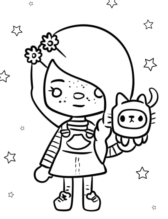 Toca Boca Personaggio da colorare