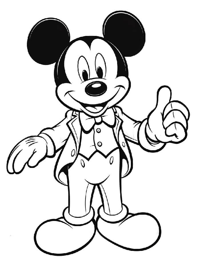 Topolino (2) da colorare