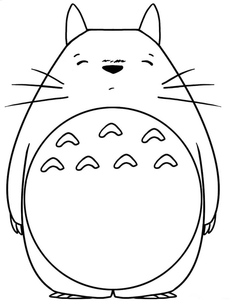Totoro Animato da colorare