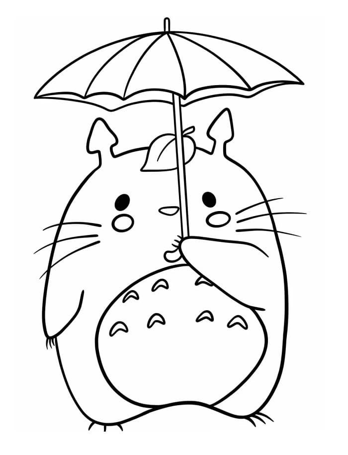 Totoro Carino da colorare