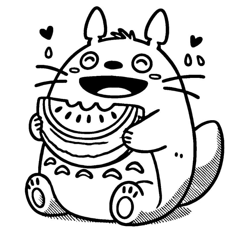 Totoro Senza Costo per Bambini da colorare