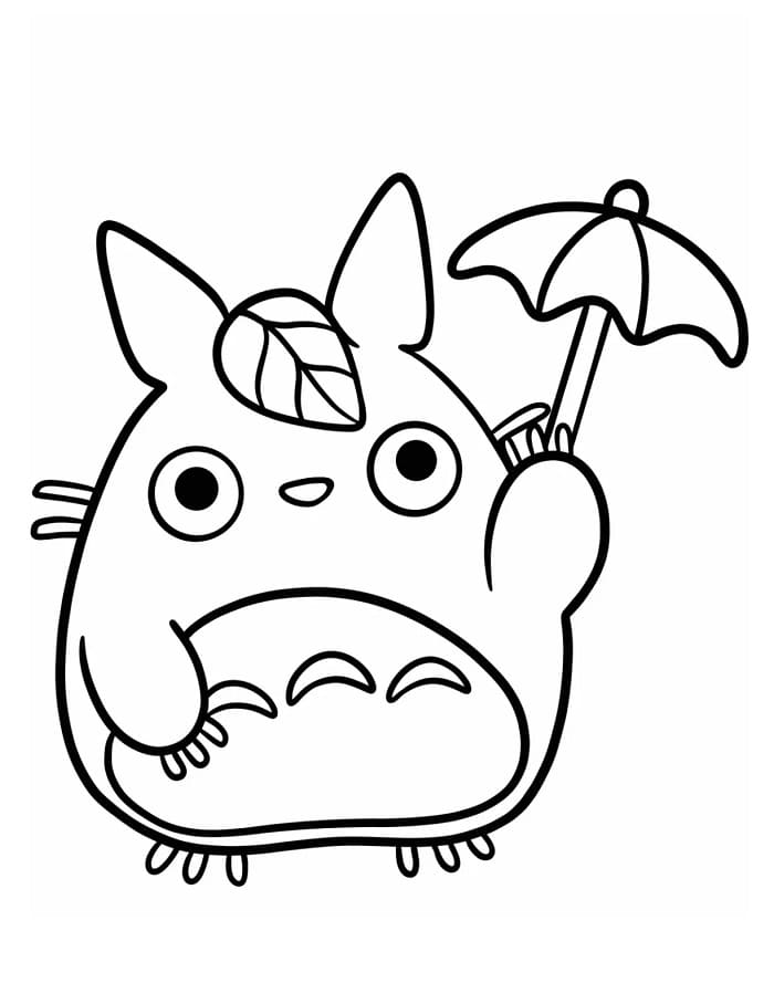 Totoro Stampabile Senza Costo da colorare