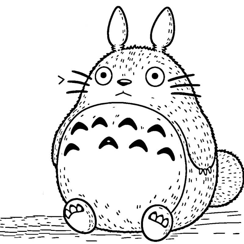 Totoro per Stampare da colorare