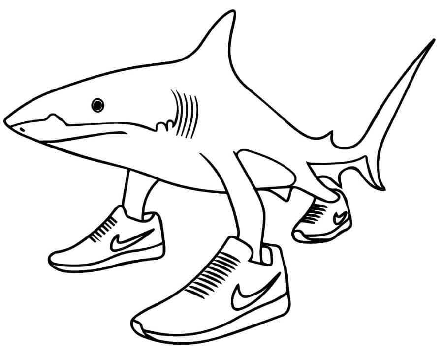 Tralalero Tralala da colorare