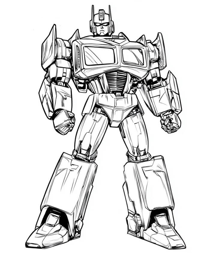 Transformers per Bambini di 3 Anni da colorare