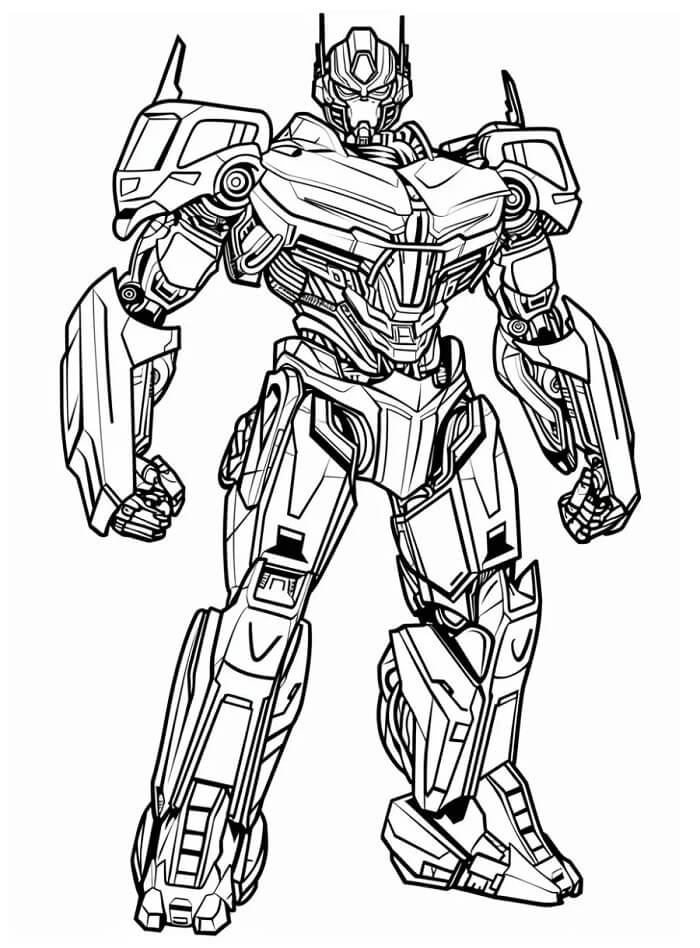 Transformers per Bambini di 4 Anni da colorare
