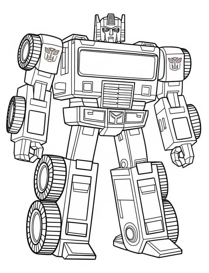 Transformers per Bambini da colorare